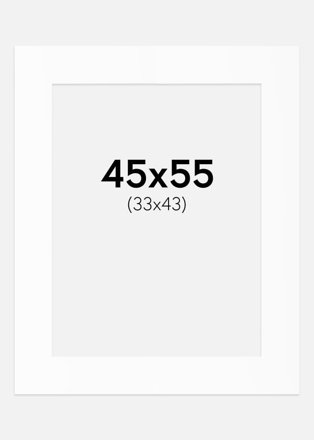 Artlink Passepartout Weiß Standard (weißer Kern) 45x55 cm (33x43)