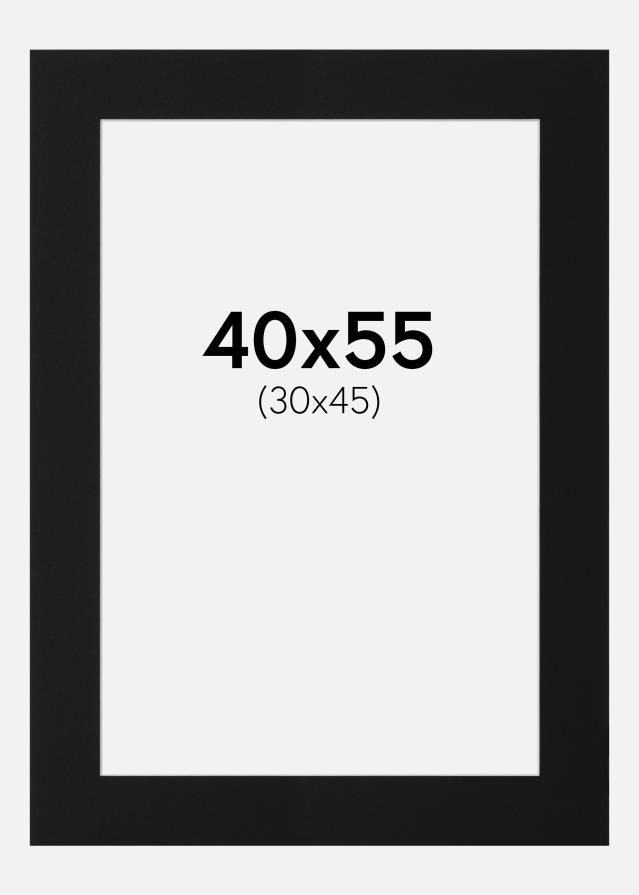 Artlink Passepartout Schwarz Standard (weißer Kern) 40x55 cm (30x45)