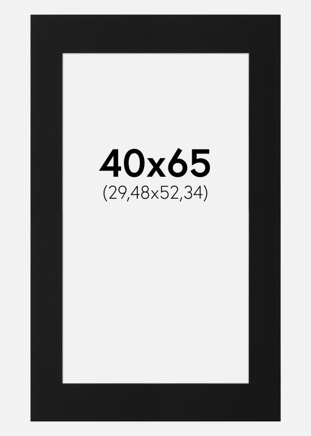 Artlink Passepartout Schwarz Standard (weißer Kern) 40x65 cm (29,48x52,34)