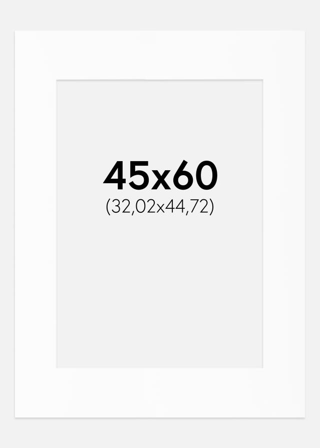 Artlink Passepartout Weiß Standard (weißer Kern) 45x60 cm (32,02x44,72)