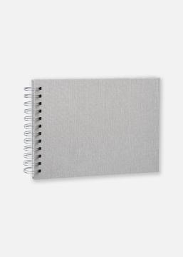 Focus Base Line Canvas Wire-O Beige 23x17 cm (40 weiße Seiten / 20 Blatt)