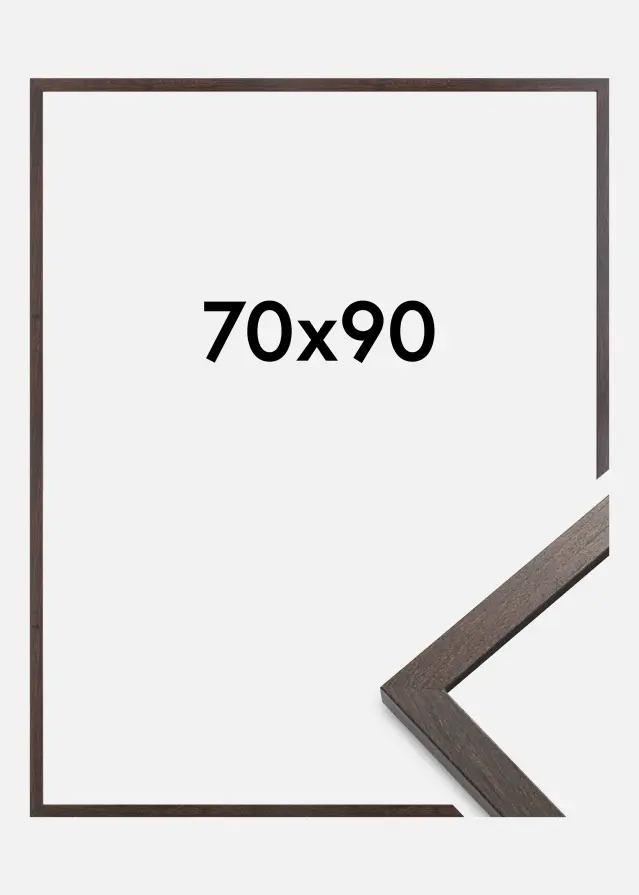 Artlink Rahmen Trendy Acrylglas Walnuss 70x90 cm