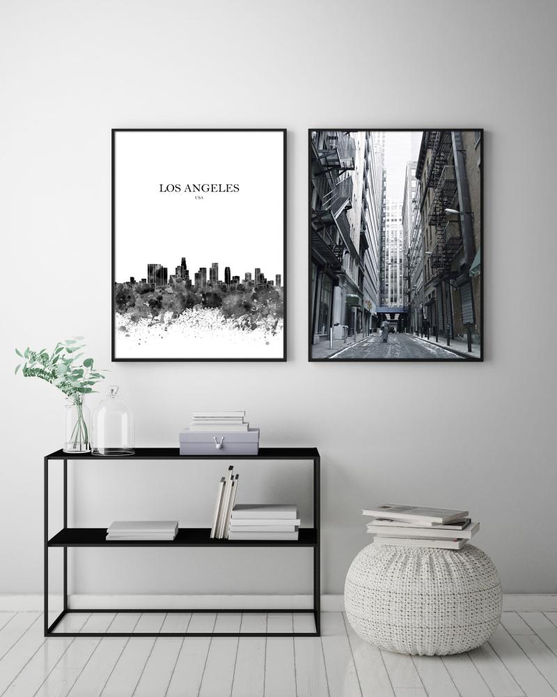 Estancia City Street I Black & White - 50x70 cm