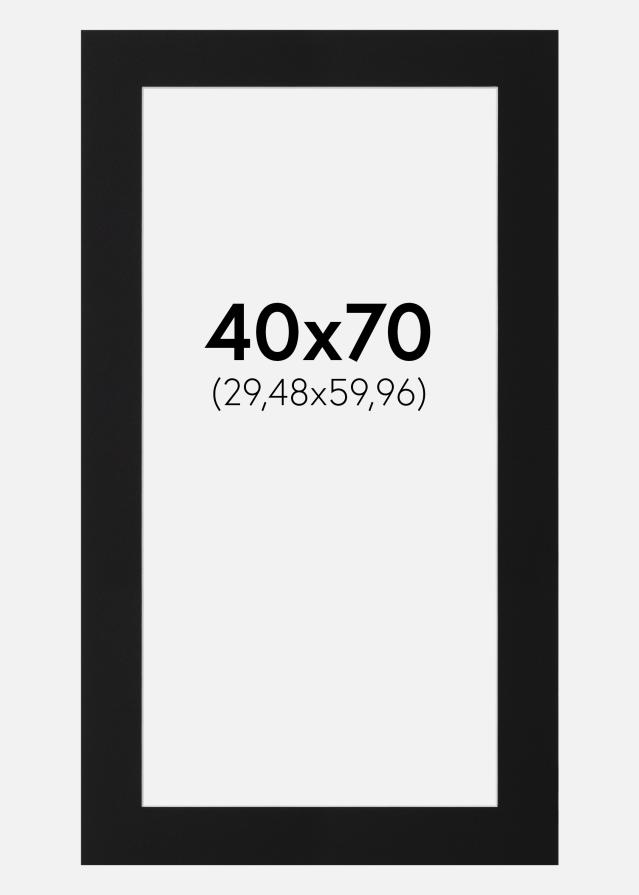 Artlink Passepartout Schwarz Standard (weißer Kern) 40x70 cm (29,48x59,96)