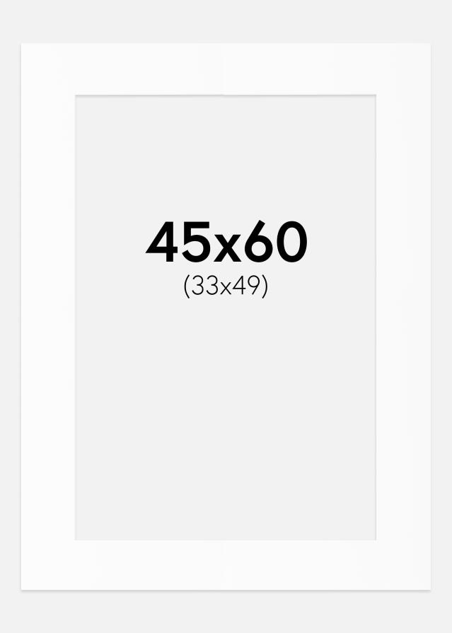 Artlink Passepartout Weiß Standard (weißer Kern) 45x60 cm (33x49)