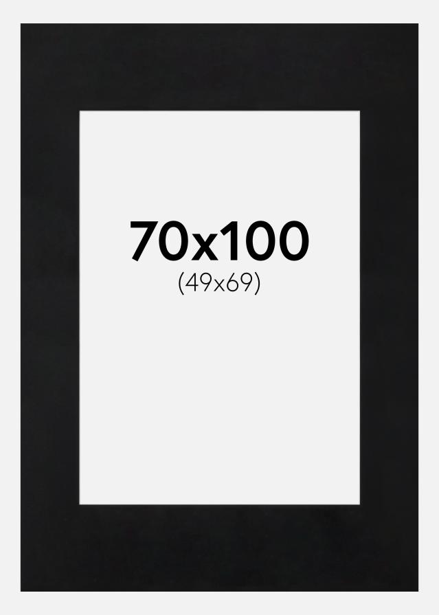 Artlink Passepartout Schwarz Standard (weißer Kern) 70x100 cm (49x69)