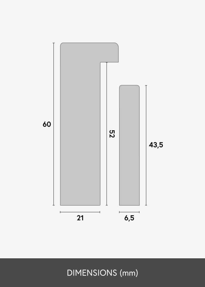 Ramverkstad Rahmen Sala Schwarz - Größe nach Wunsch