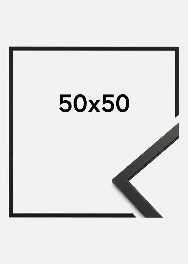 Galleri 1 Rahmen Edsbyn Schwarz 50x50 cm