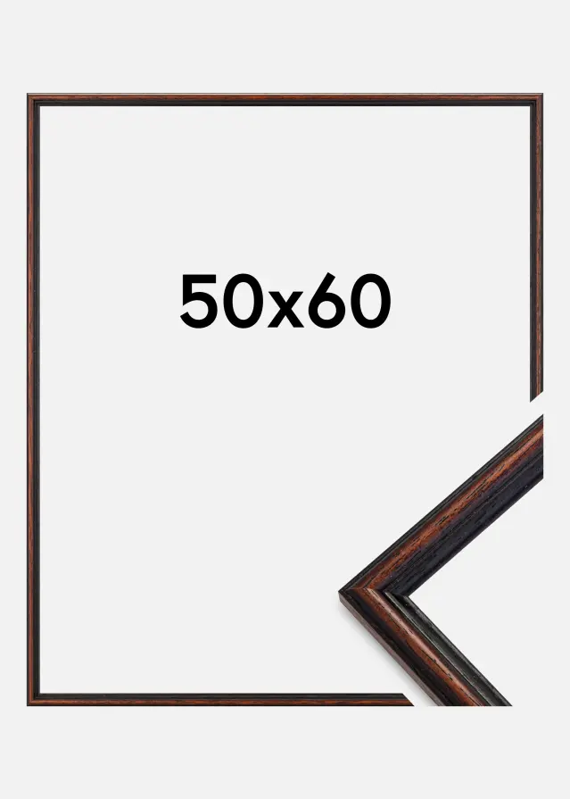 Galleri 1 Rahmen Horndal Acrylglas Walnuss 50x60 cm