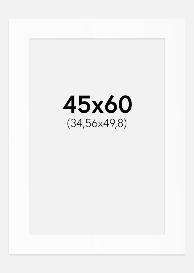 Artlink Passepartout Weiß Standard (weißer Kern) 45x60 cm (34,56x49,8)