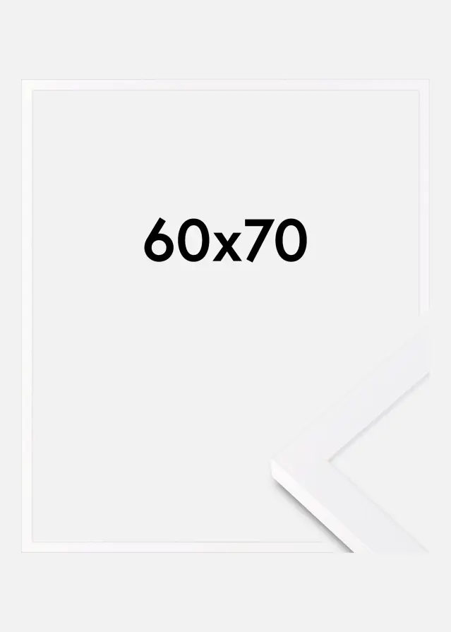 BGA Rahmen Selection Acrylglas Weiß 60x70 cm