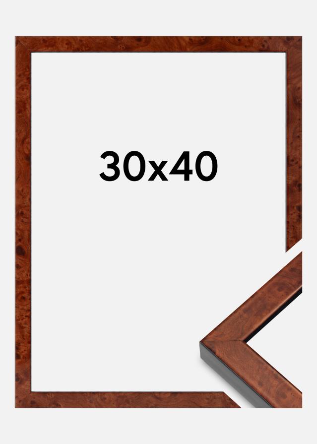 Mavanti Rahmen Hermes Acrylglas Burr Walnut 30x40 cm