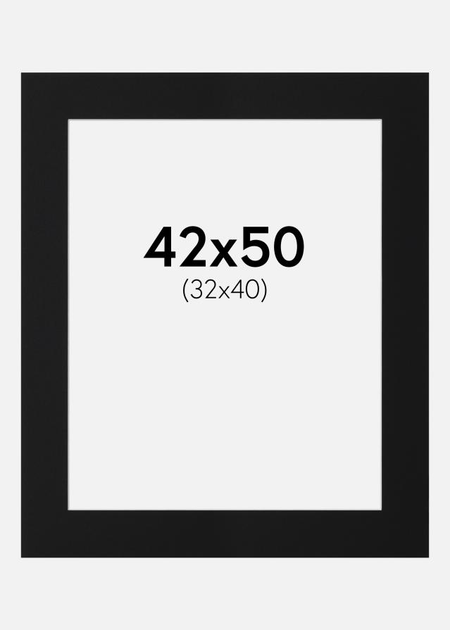 Artlink Passepartout Schwarz Standard (weißer Kern) 42x50 cm (32x40)