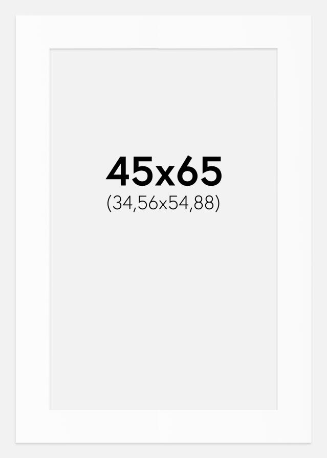 Artlink Passepartout Weiß Standard (weißer Kern) 45x65 cm (34,56x54,88)