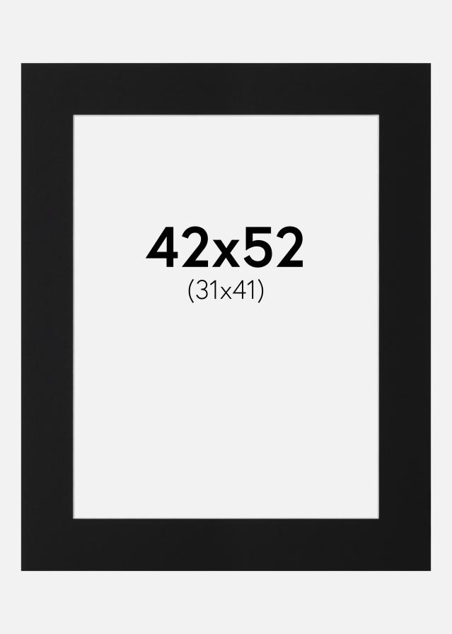 Artlink Passepartout Schwarz Standard (weißer Kern) 42x52 cm (31x41)