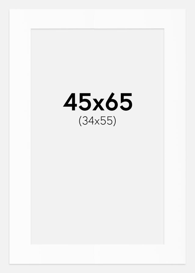 Artlink Passepartout Weiß Standard (weißer Kern) 45x65 cm (34x55)