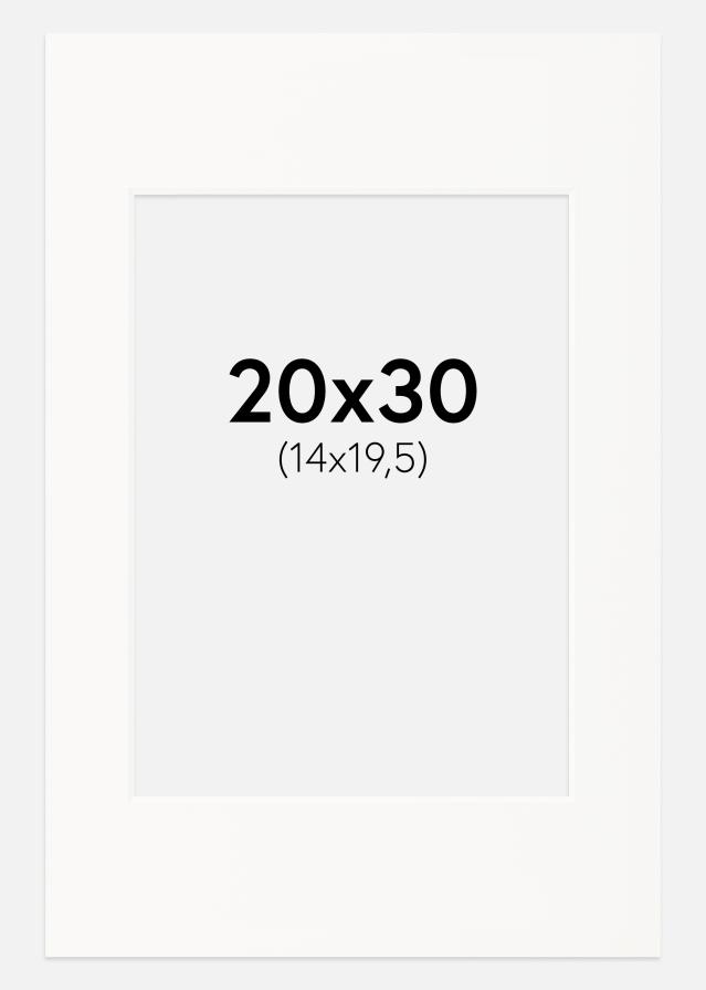 Galleri 1 Passepartout Offwhite (weißer Kern) 20x30 cm (14x19,5)