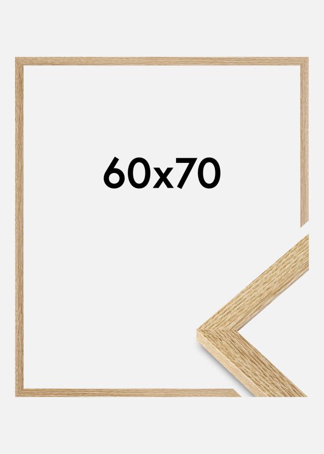BGA Rahmen Auswahl Acrylglas Eiche 60x70 cm