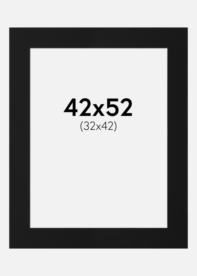 Artlink Passepartout Schwarz Standard (weißer Kern) 42x52 cm (32x42)