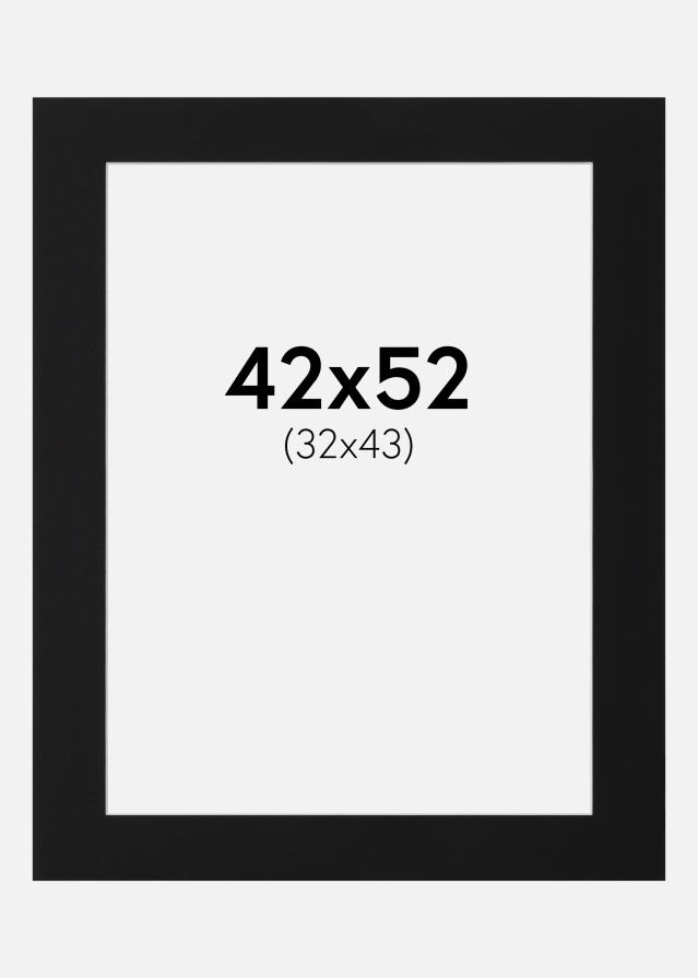 Artlink Passepartout Schwarz Standard (weißer Kern) 42x52 cm (32x43)