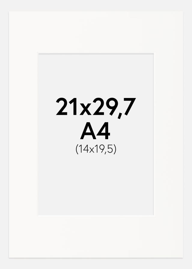 Galleri 1 Passepartout Offwhite (weißer Kern) 21x29,7 cm (14x19,5)