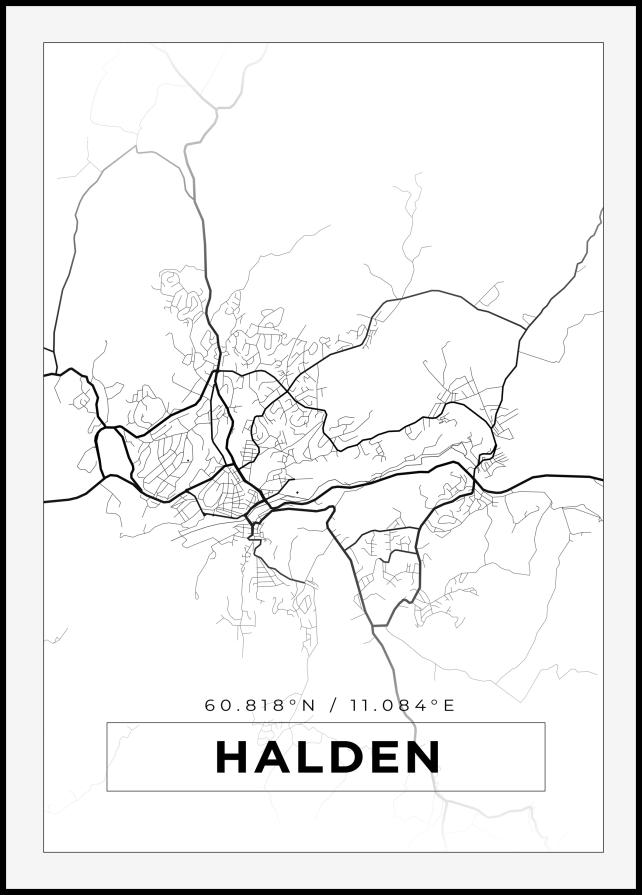 Bildverkstad Map - Halden - White