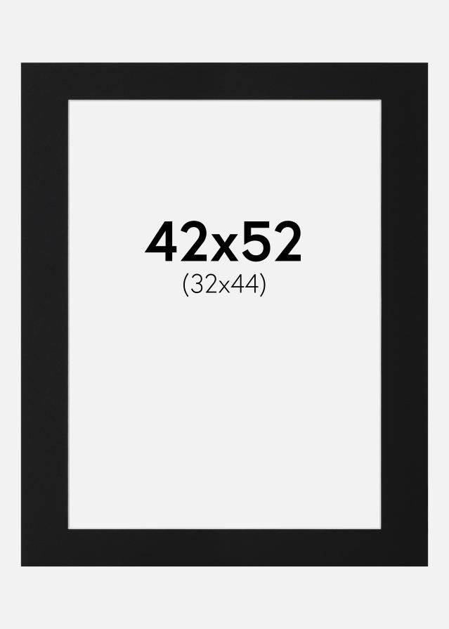 Artlink Passepartout Schwarz Standard (weißer Kern) 42x52 cm (32x44)
