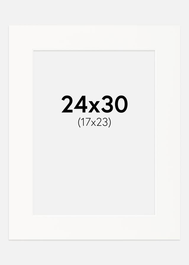 Galleri 1 Passepartout Offwhite (weißer Kern) 24x30 cm (17x23)
