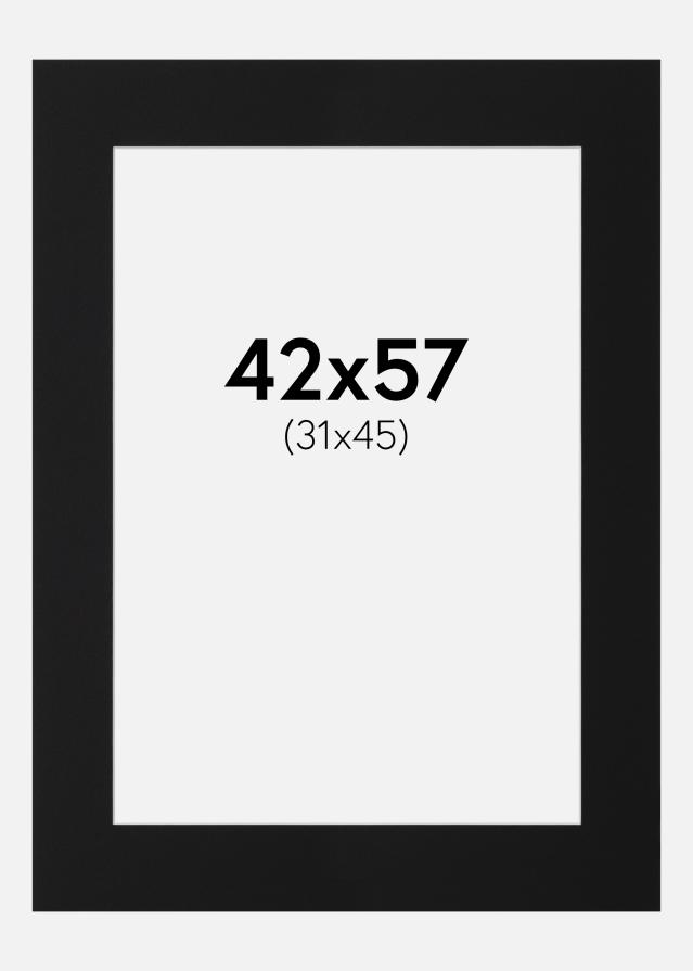 Artlink Passepartout Schwarz Standard (weißer Kern) 42x57 cm (31x45)