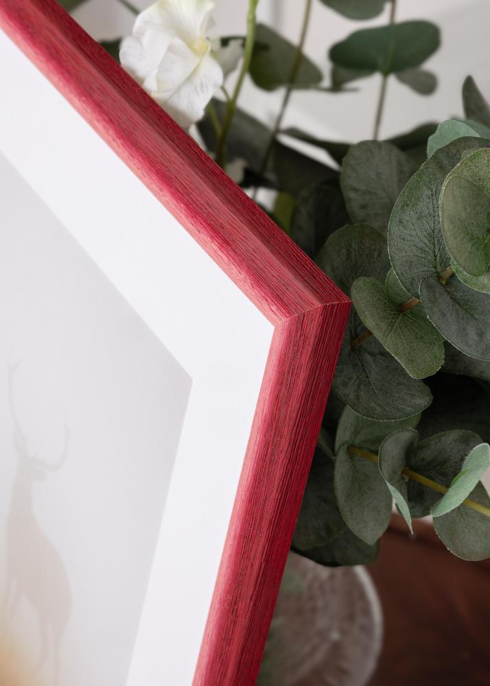 Jämtlands Ramfabrik Rahmen Cornwall Acrylglas Dunkelrot 20x30 cm