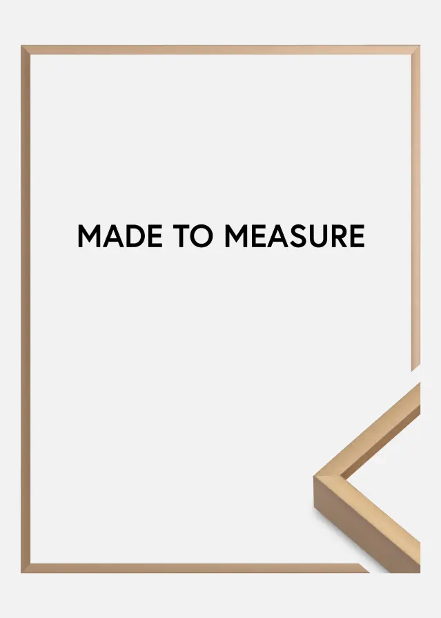 Ramverkstad Rahmen Nielsen Premium Alpha Bernstein gebürstet - Größe nach Wunsch