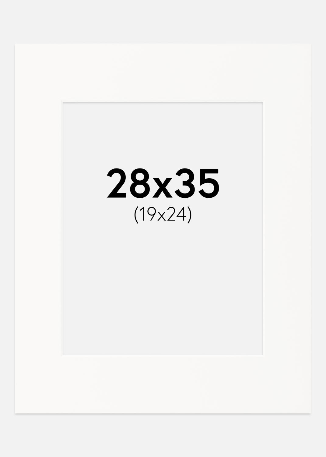 Product Image for Passepartout Offwhite (weißer Kern) 28x35 cm (19x24)