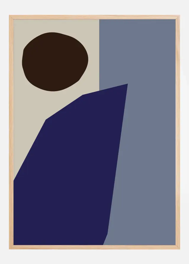 Bildverkstad Color Blocks Blue Poster