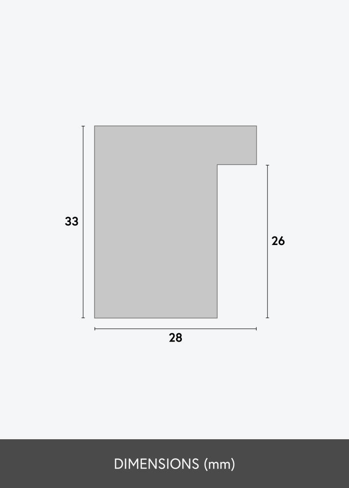 Ramverkstad Rahmen Cotswold Schwarz - Größe nach Wunsch
