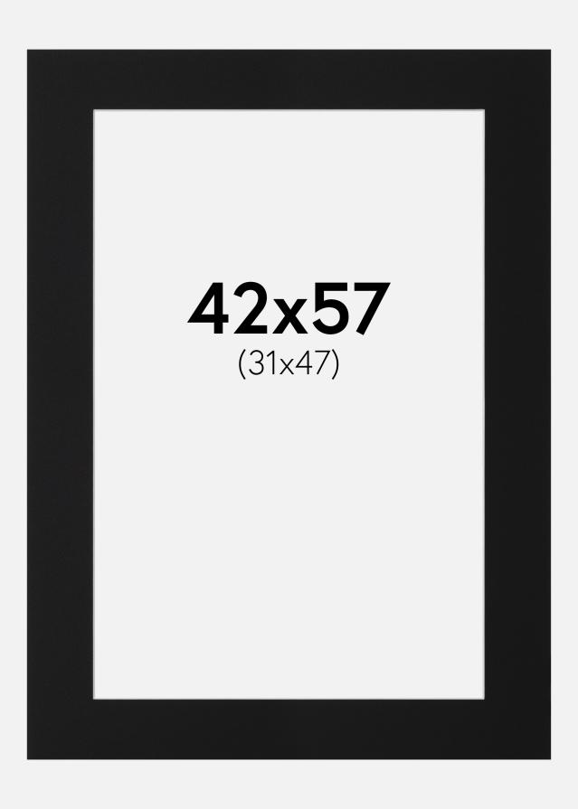 Artlink Passepartout Schwarz Standard (weißer Kern) 42x57 cm (31x47)
