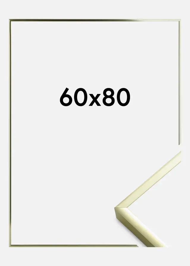 Artlink Rahmen Poster Frame Aluminum Acrylglass Gold 60x80 cm