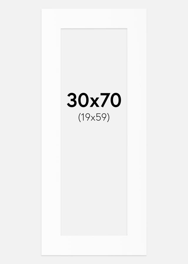 Galleri 1 Passepartout Canson Weiß (weißer Kern) 30x70 cm (19x59)