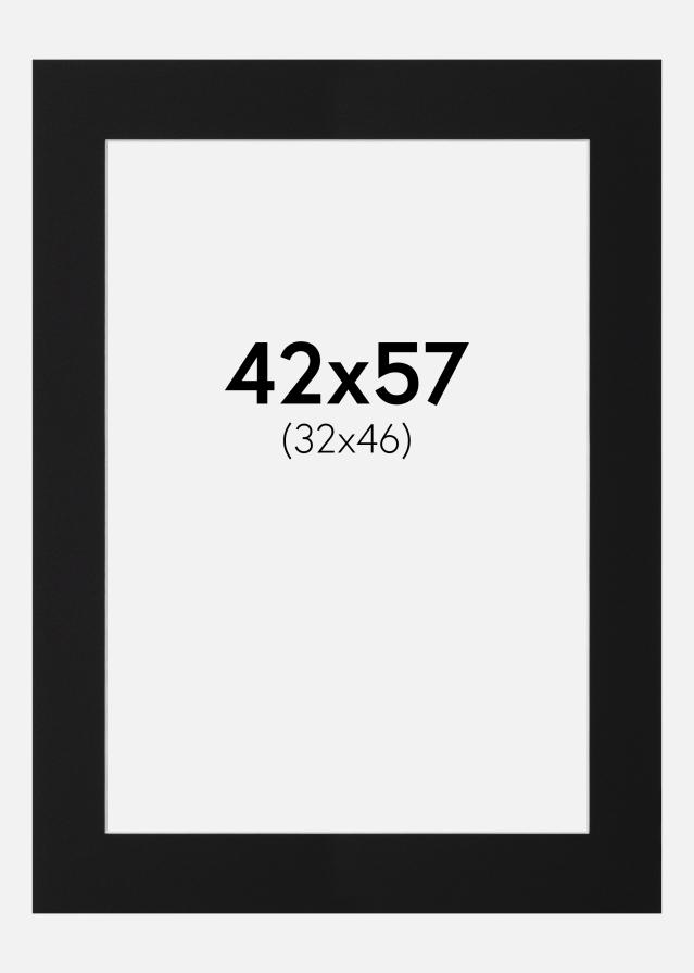 Artlink Passepartout Schwarz Standard (weißer Kern) 42x57 cm (32x46)