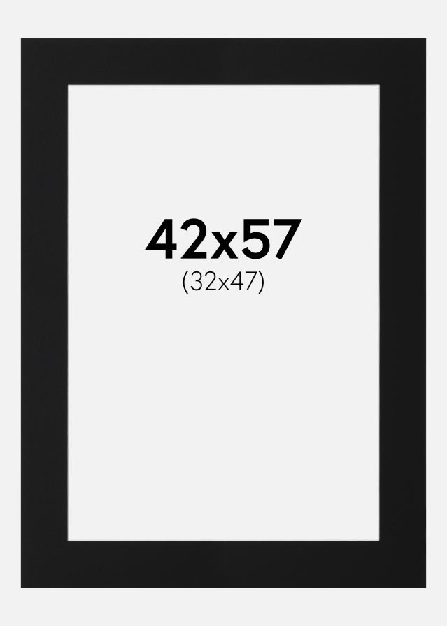 Artlink Passepartout Schwarz Standard (weißer Kern) 42x57 cm (32x47)