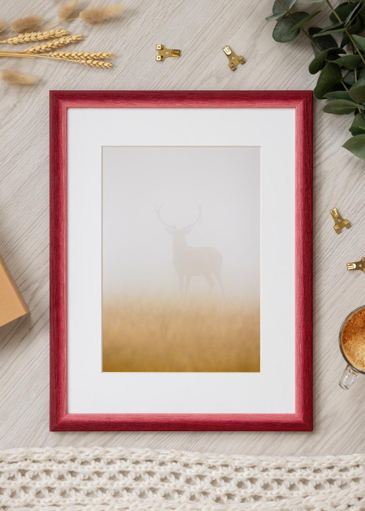 Jämtlands Ramfabrik Rahmen Cornwall Acrylglas Dunkelrot 20x30 cm