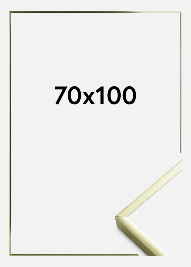 Artlink Rahmen Poster Frame Aluminum Acrylglass Gold 70x100 cm