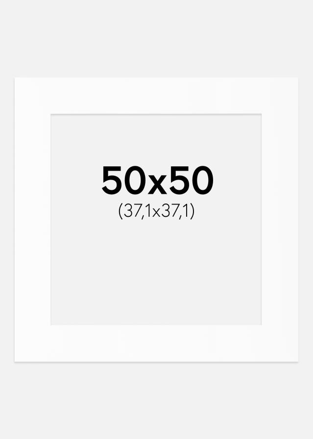 Artlink Passepartout Weiß Standard (weißer Kern) 50x50 cm (37,1x37,1)