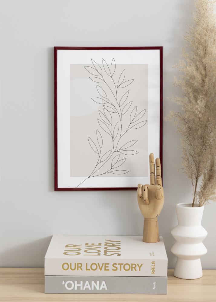 BGA Rahmen New Lifestyle Acrylglas Dunkelrot 70x100 cm