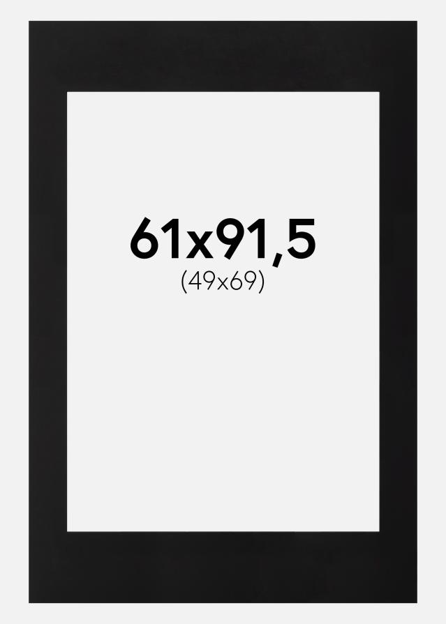 Galleri 1 Passepartout Schwarz (schwarzer Kern) 61x91,5 cm (49x69)