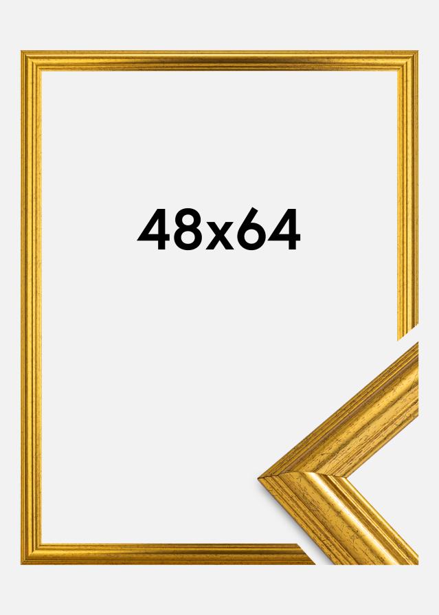 Jämtlands Ramfabrik Rahmen Västkusten Acrylglas Gold 48x64 cm