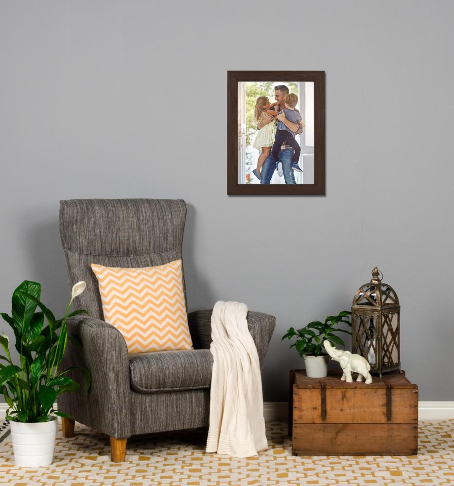 Ramverkstad Rahmen Moviken Walnuss dunkel - Größe nach Wunsch