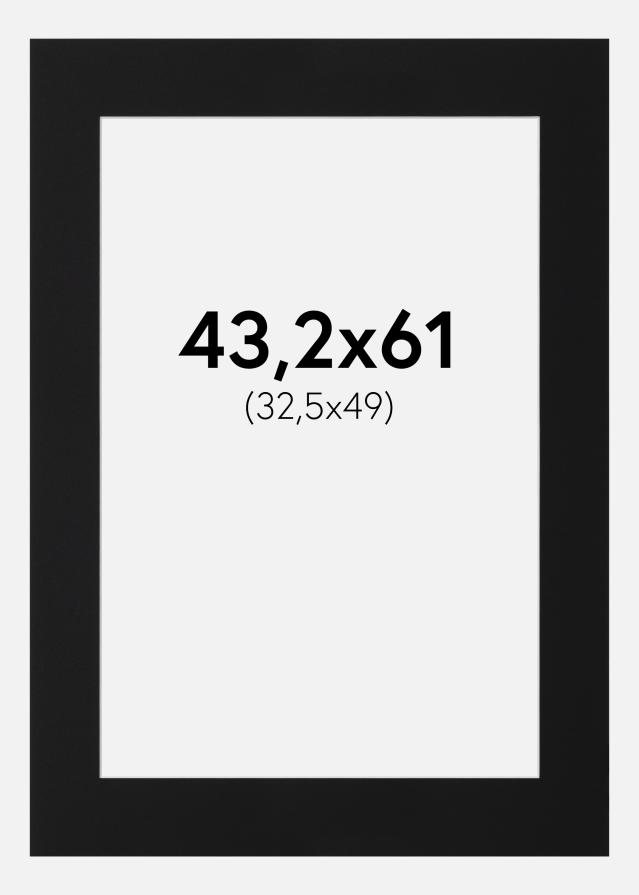 Artlink Passepartout Schwarz Standard (weißer Kern) 43,2x61 cm (32,5x49)