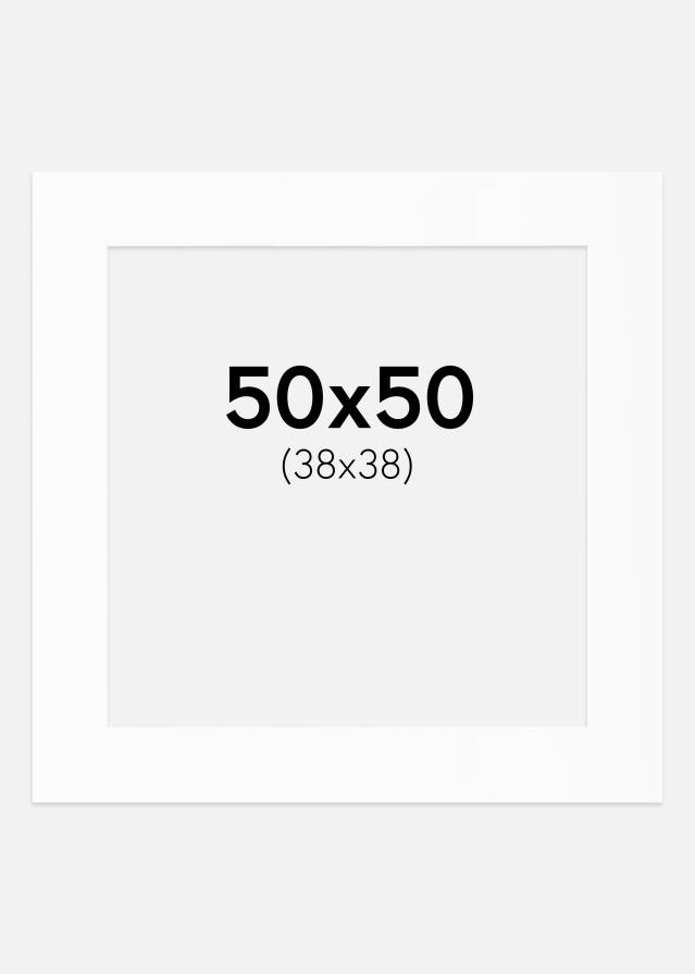 Artlink Passepartout Weiß Standard (weißer Kern) 50x50 cm (38x38)