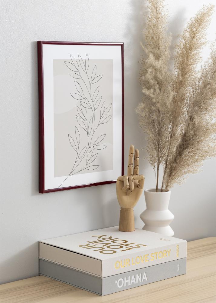 BGA Rahmen New Lifestyle Acrylglas Dunkelrot 70x100 cm