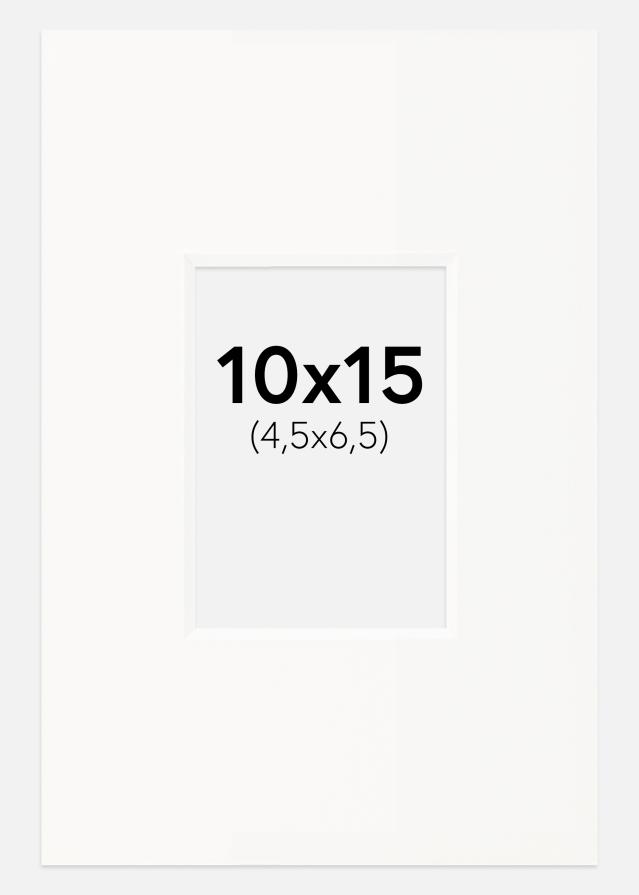 Galleri 1 Passepartout Offwhite (weißer Kern) 10x15 cm (4,5x6,5)
